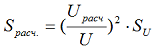 Формула по переводу нагрузки к линейному напряжению