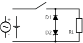Выбор диодно-стабилитронной цепи в цепях постоянного тока